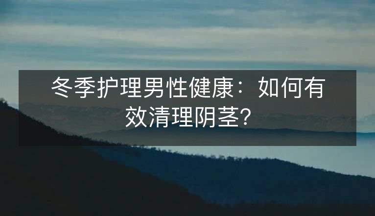 冬季护理男性健康:如何有效清理阴茎? 冬季护理男性健康:如何有效清理阴茎?